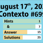 Wordle Hints and Answer 1155 for August 17, 2024