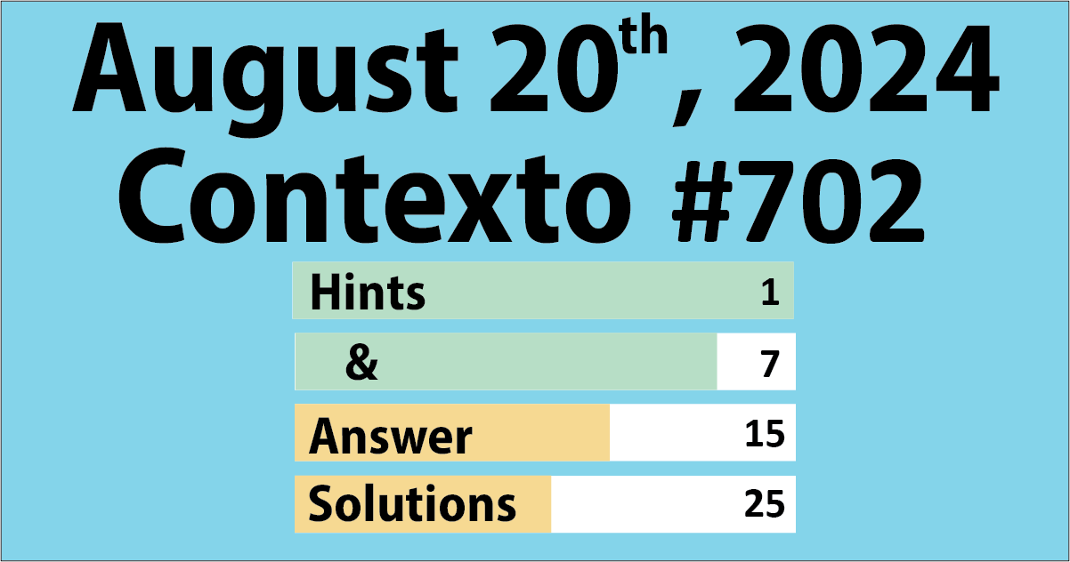 contexto 702 answer 20 august hints